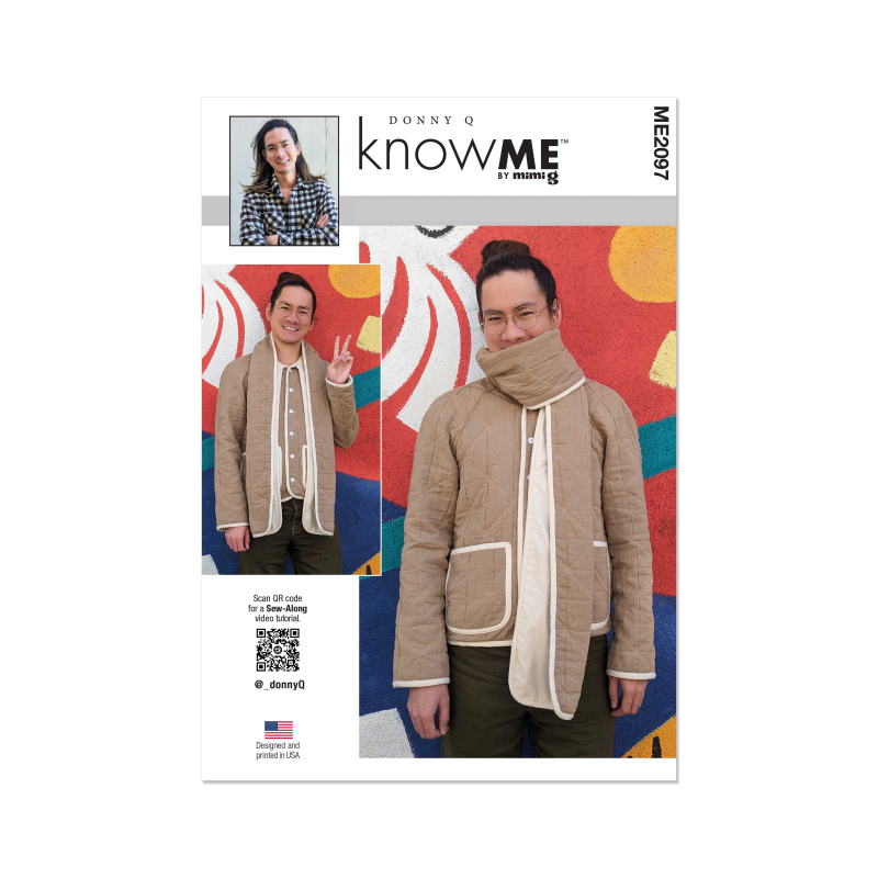 Patron KnowMe 2097.BB - Veste Homme avec Écharpe