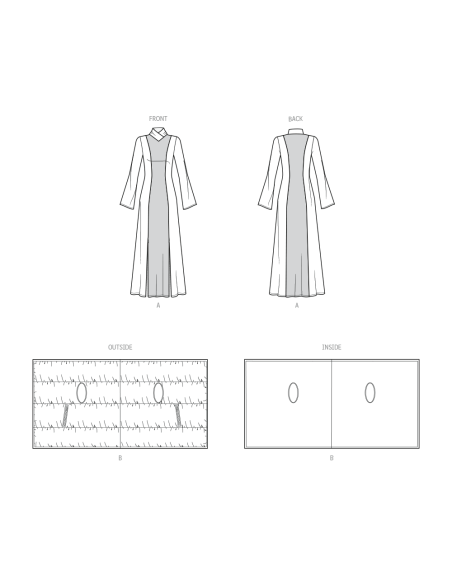 Patron KnowMe 2098.A - Robe en Maille et Gilet Écharpe Matelassé