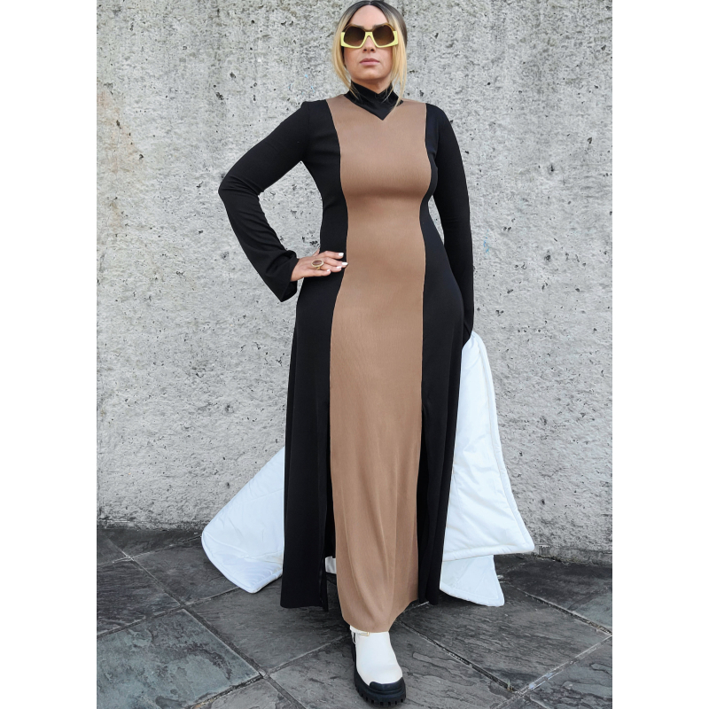 Patron KnowMe 2098.A - Robe en Maille et Gilet Écharpe Matelassé