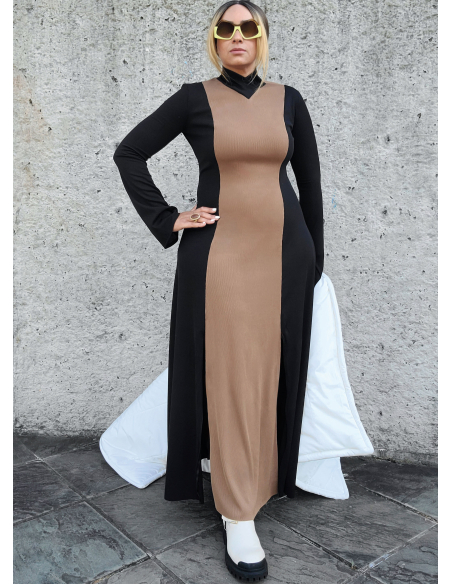 Patron KnowMe 2098.A - Robe en Maille et Gilet Écharpe Matelassé