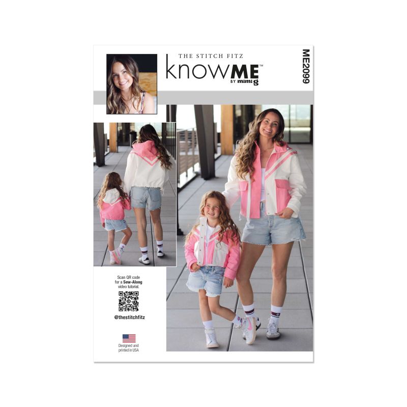 Patron KnowMe n°2099 - Veste à Capuche pour Enfants et Femmes