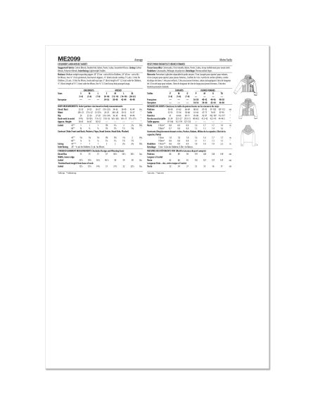 Patron KnowMe n°2099 - Veste à Capuche pour Enfants et Femmes