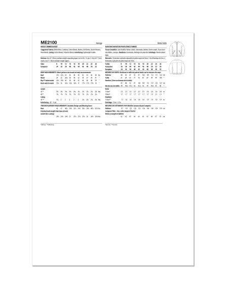 Patron KnowMe 2100.K5 - Veste Bomber Oversize