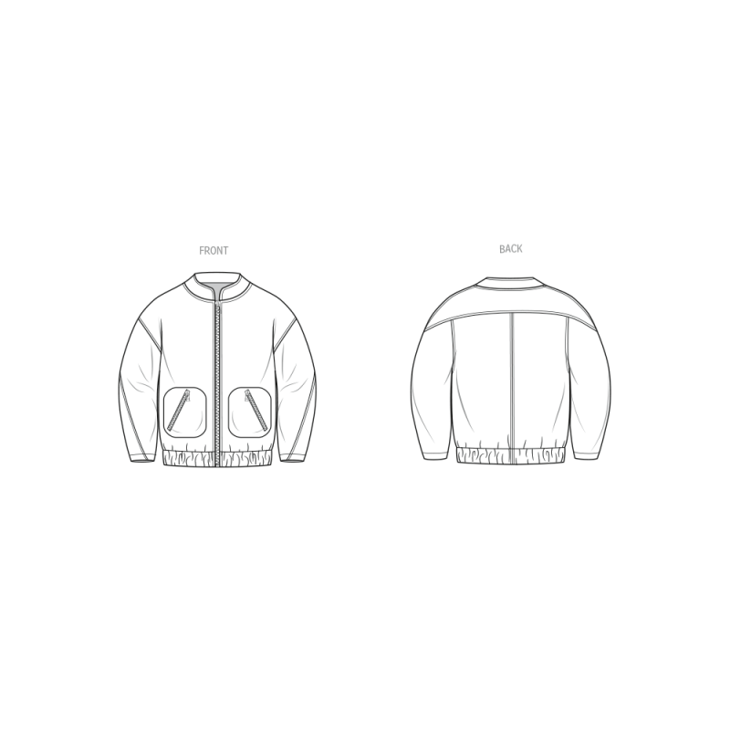 Patron KnowMe 2100.Y5 - Veste Bomber Oversize