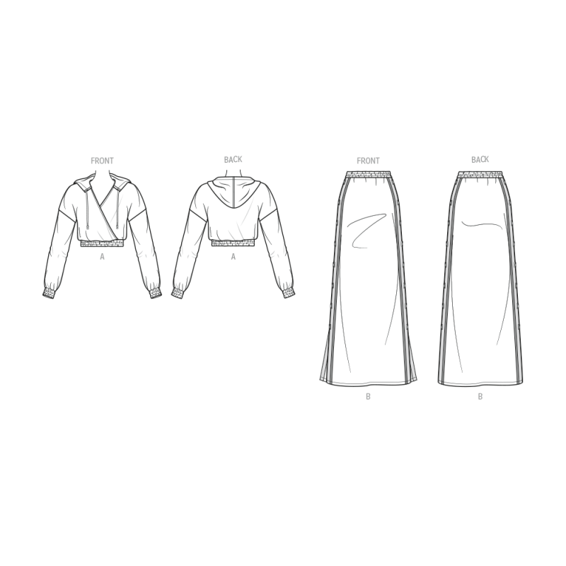 Patron KnowMe 2101.K5 - Haut et Jupe en Maille par Alisha Grace