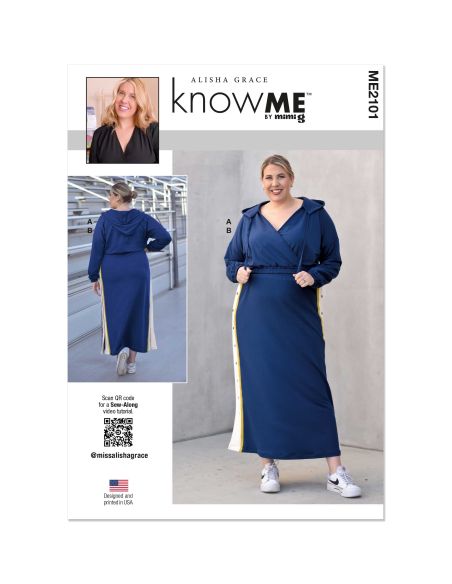 Patron KnowMe 2101.Y5 - Haut et Jupe en Maille par Alisha Grace