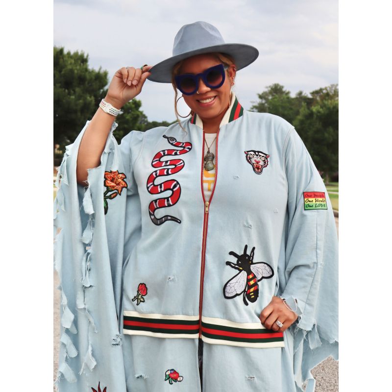 Patron KnowMe 2102.A - Cape Bomber par The Corny Rainbow