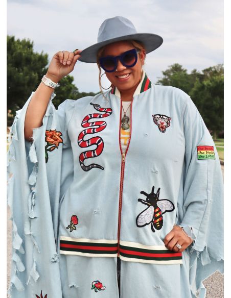 Patron KnowMe 2102.A - Cape Bomber par The Corny Rainbow