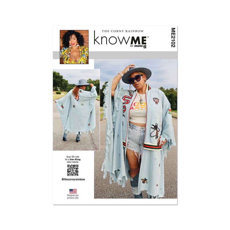 Patron KnowMe 2102.A - Cape Bomber par The Corny Rainbow
