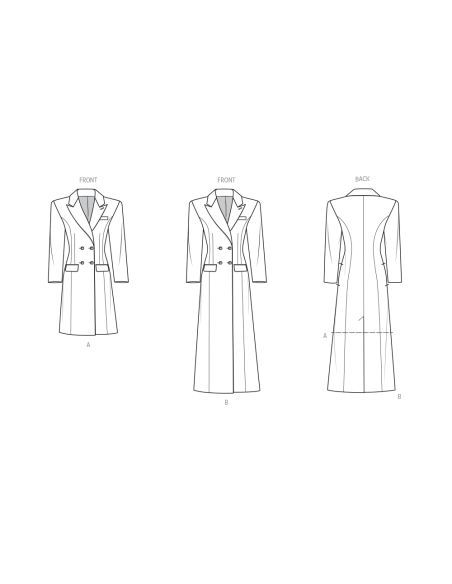 Patron KnowMe 2103.K5 - Manteau doublé en deux longueurs par Beaute' J'Adore