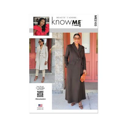 Patron KnowMe 2103.K5 - Manteau doublé en deux longueurs par Beaute' J'Adore