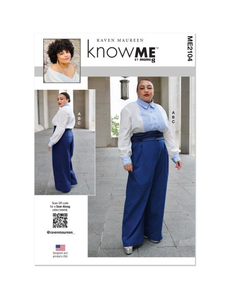 Patron KnowMe 2104.K5 - Chemise, Pantalon et Ceinture par Raven Maureen