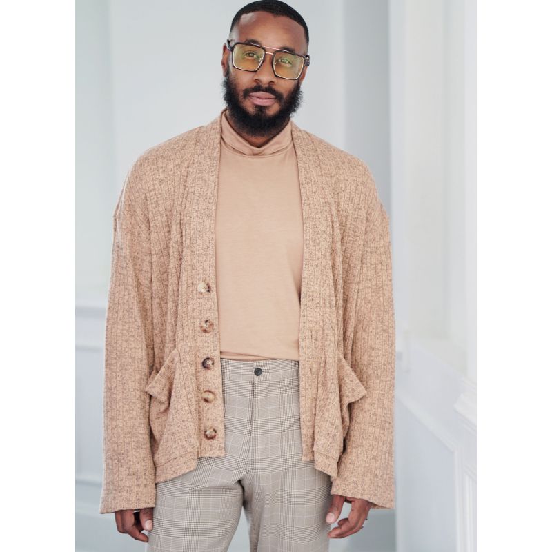 Patron KnowMe 2105.AA - Pull à col roulé et cardigan pour hommes