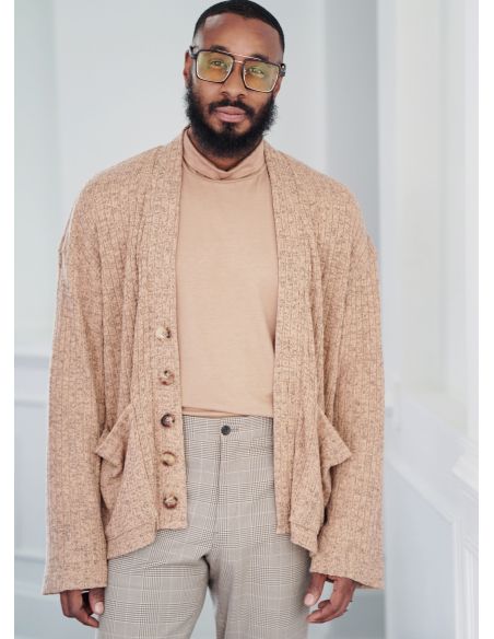 Patron KnowMe 2105.BB - Pull à col roulé et cardigan pour hommes