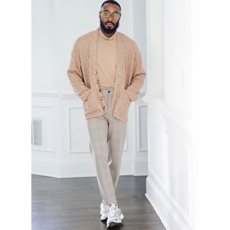 Patron KnowMe 2105.BB - Pull à col roulé et cardigan pour hommes