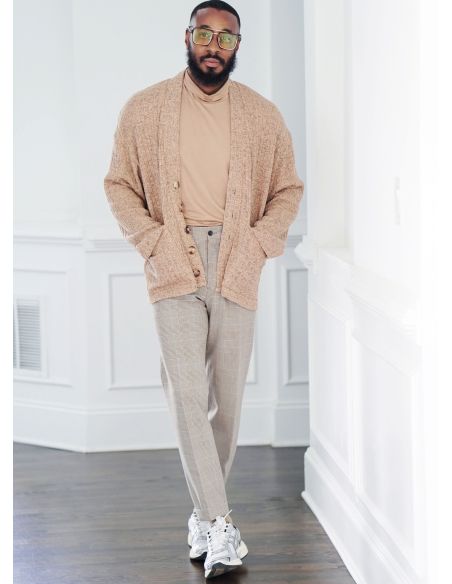 Patron KnowMe 2105.BB - Pull à col roulé et cardigan pour hommes