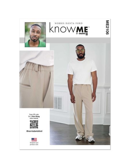 Patron KnowMe 2106.BB - Patron KnowMe n°2106 - Pantalon pour hommes