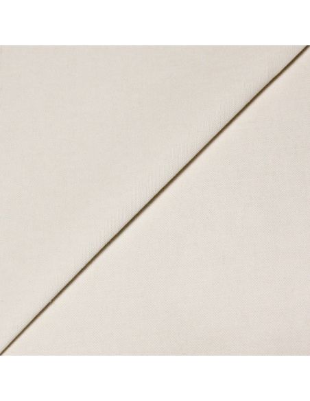 Étoffe 100% lin canevas - Blanc cassé