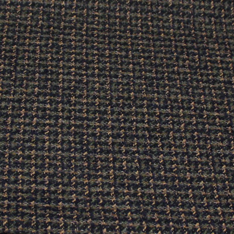 Tweed de laine - Bleu, vert & beige
