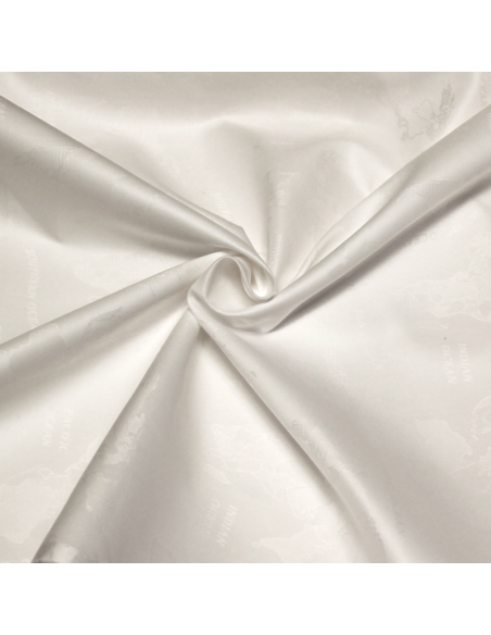 Bazin 100% coton - Carte du monde blanc optique