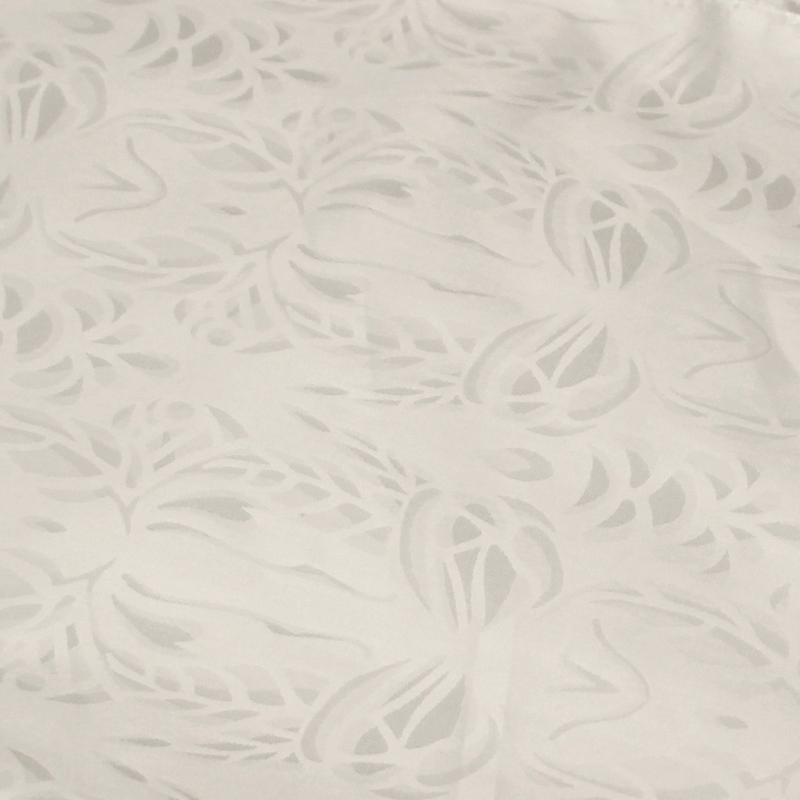 Bazin 100% coton - Motif abstrait blanc optique