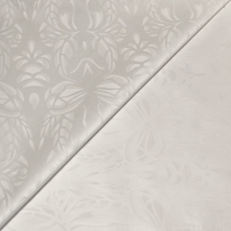 Bazin 100% coton - Motif abstrait blanc optique