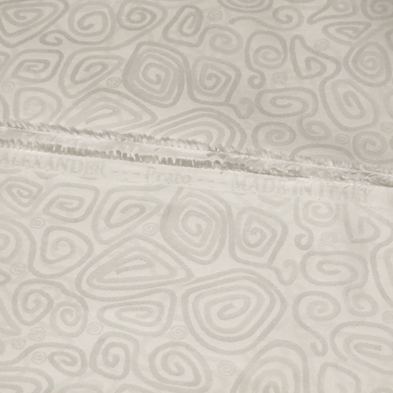 Bazin 100% coton - Tourbillon blanc optique