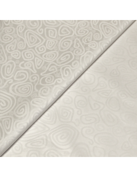 Bazin 100% coton - Tourbillon blanc optique