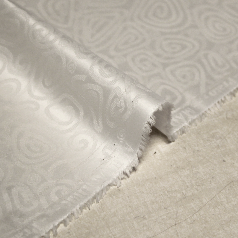 Bazin 100% coton - Tourbillon blanc optique