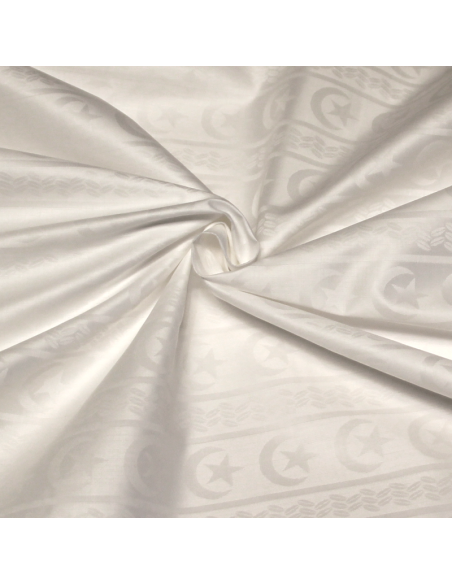 Bazin 100% coton - Croissant de lune & étoile