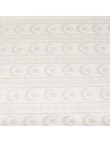 Bazin 100% coton - Croissant de lune & étoile