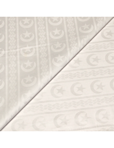 Bazin 100% coton - Croissant de lune & étoile