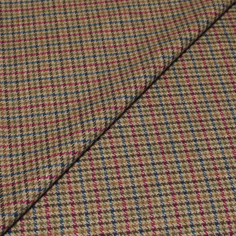 Tweed de laine - Ligne canard & rose