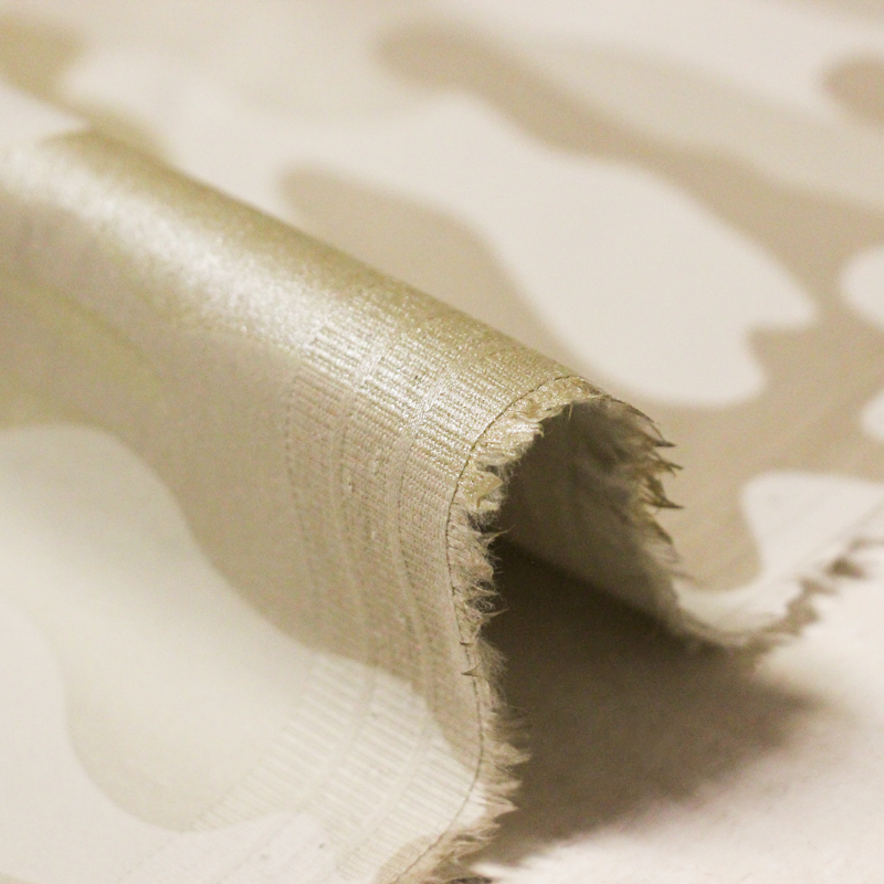 Gabardine coton & élasthanne - Militaire beige brillant