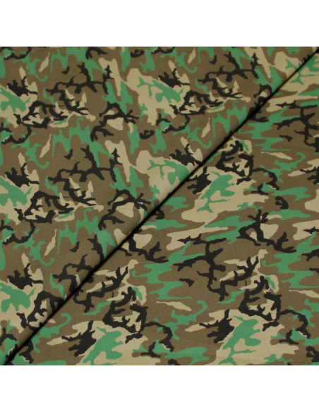 Cretonne 100% coton - Camouflage