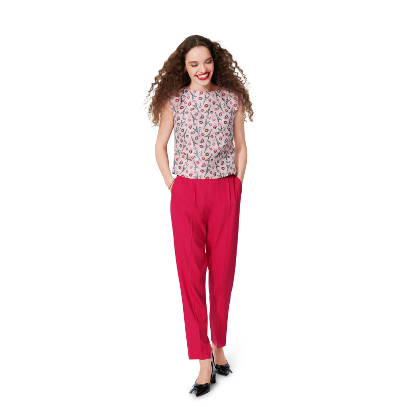 Patron Burda 5727 - Top ajusté à épaules tombantes