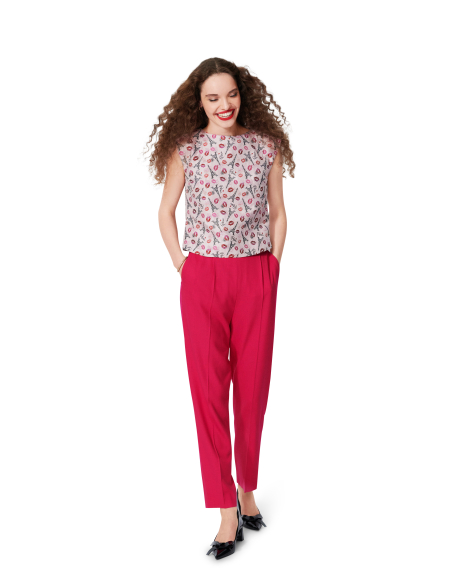 Patron Burda 5727 - Top ajusté à épaules tombantes