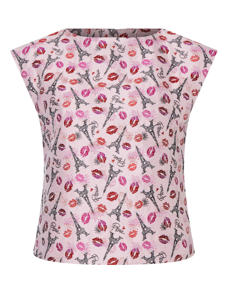 Patron Burda 5727 - Top ajusté à épaules tombantes