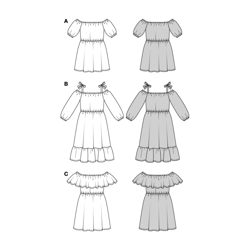 Patron Burda 5728 - Robe d'été polyvalente