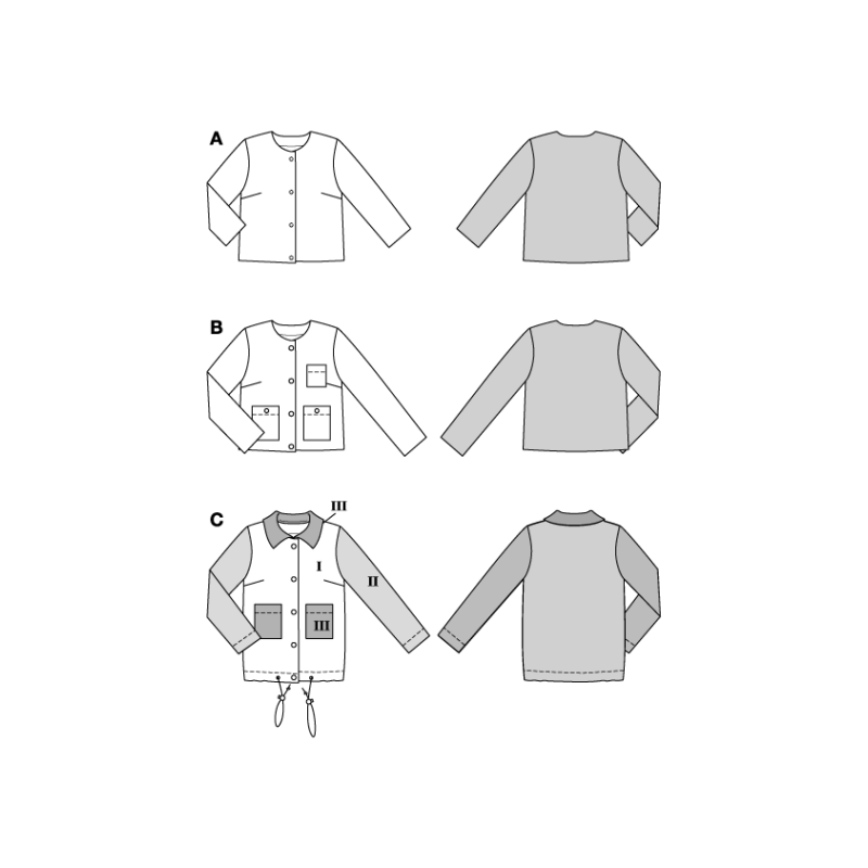 Patron Burda 5729 - Blazer et veste pour femme