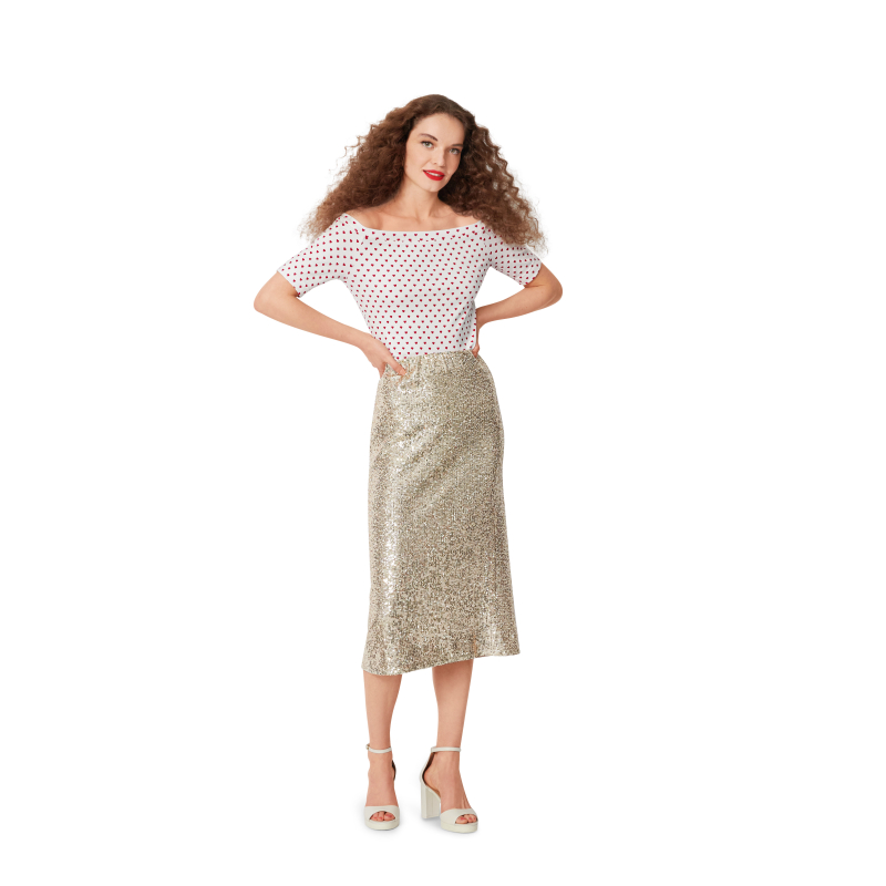 Patron Burda 5730 - Top féminin polyvalent