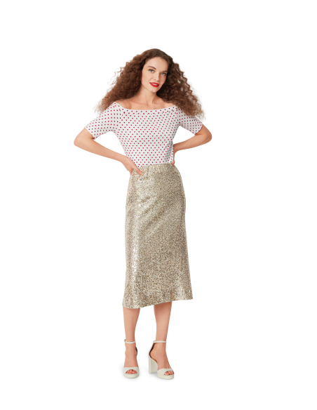 Patron Burda 5730 - Top féminin polyvalent