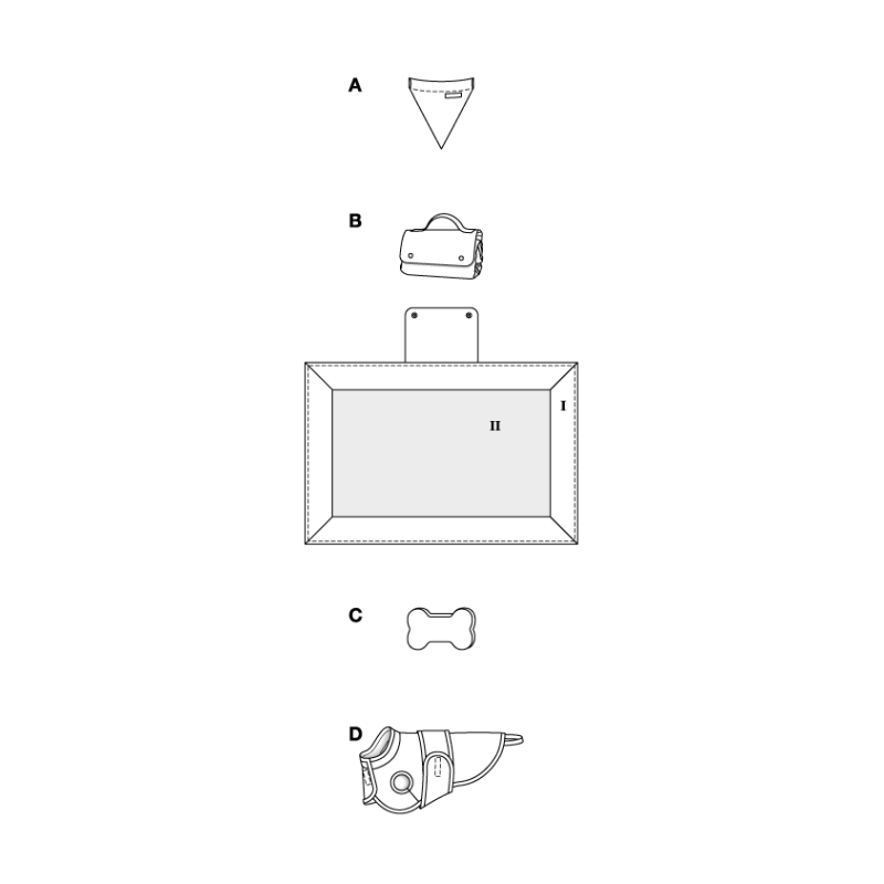 Patron Burda 5702 - Accessoires pour animaux de compagnie