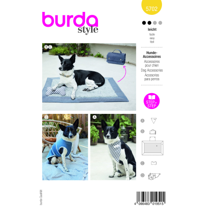 Patron Burda 5702 - Accessoires pour animaux de compagnie