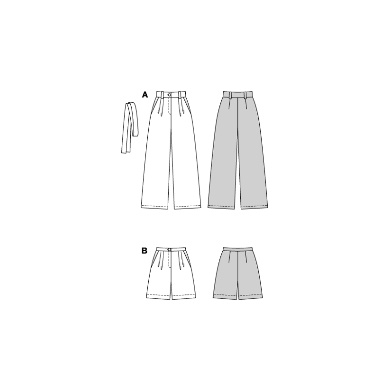 Patron Burda 5718 - Pantalon Marlene et Short stylé
