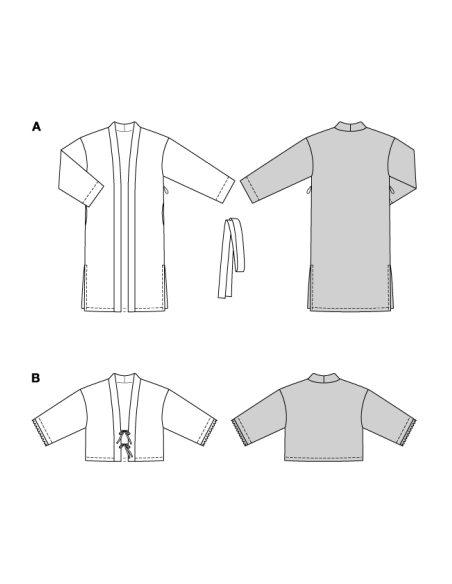 Patron Burda 5720 - Robe portefeuille élégante