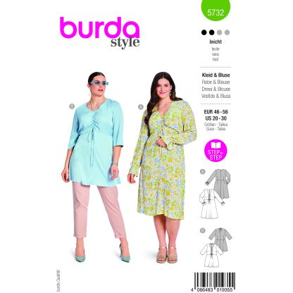 Patron Burda 5732 - Robe et blouse polyvalentes