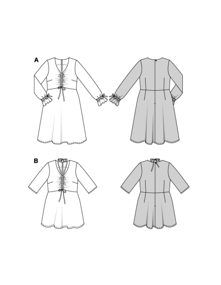 Patron Burda 5732 - Robe et blouse polyvalentes