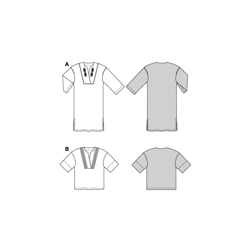 Patron Burda 5733 - Robe portefeuille élégante