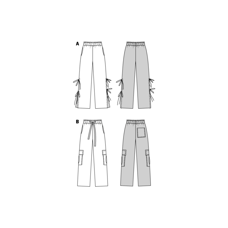 Patron Burda 5743 - Pantalon tendance avec détails innovants